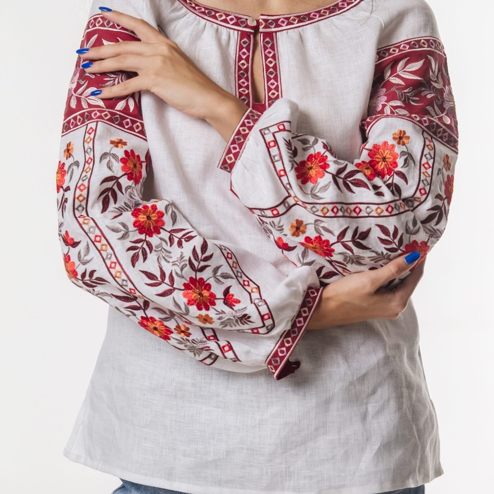 Vyshyvanka Linen Blouse, 100 percent linen.